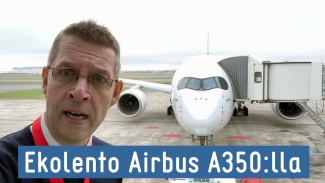 A350-esittelylento lähdössä matkaan