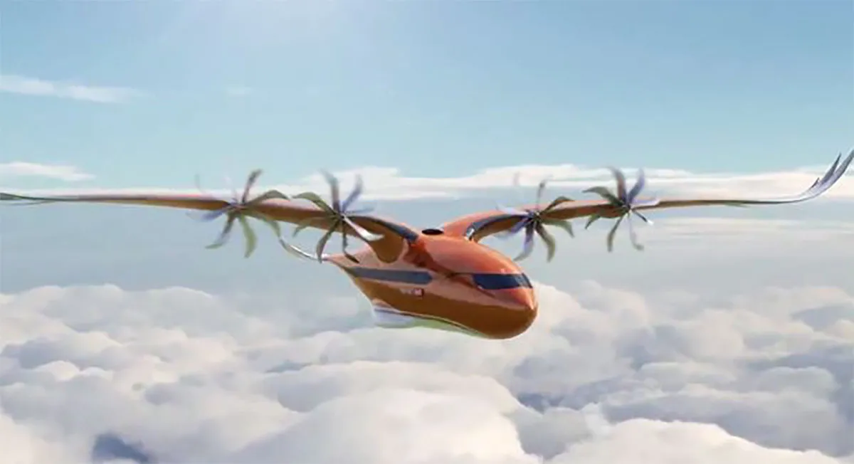 Airbusin konseptikone edestä