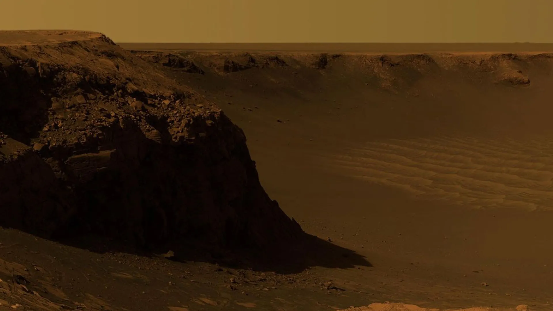 Punaista Marsin pintaa Opportunity-kulkijan kuvaamana