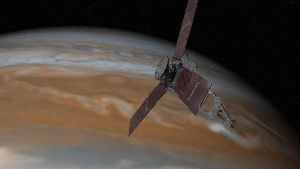 Juno-luotain Jupiterin luona