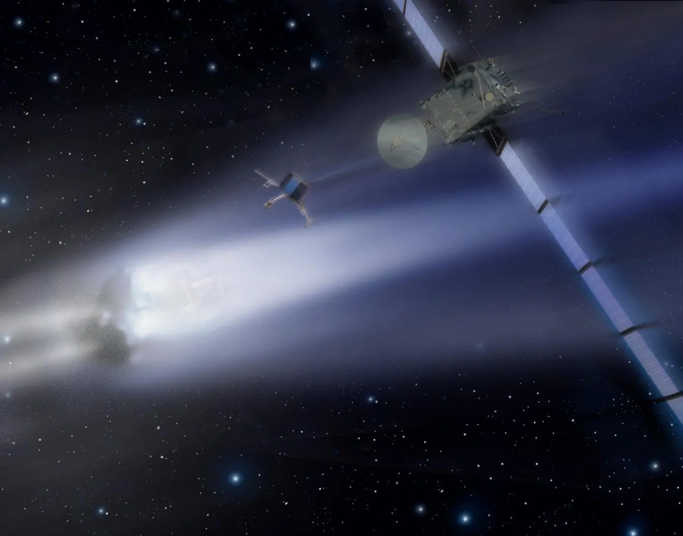 Rosetta komeettansa luona