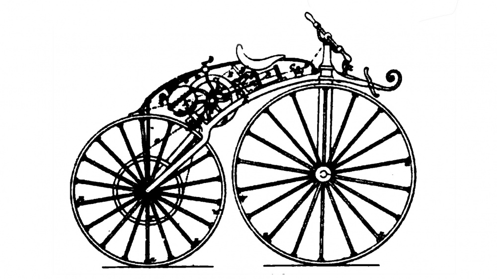 Pierre Michaux'in ja Louis-Guillaume Perreaux'in höyryllä toiminut velosipeedeli