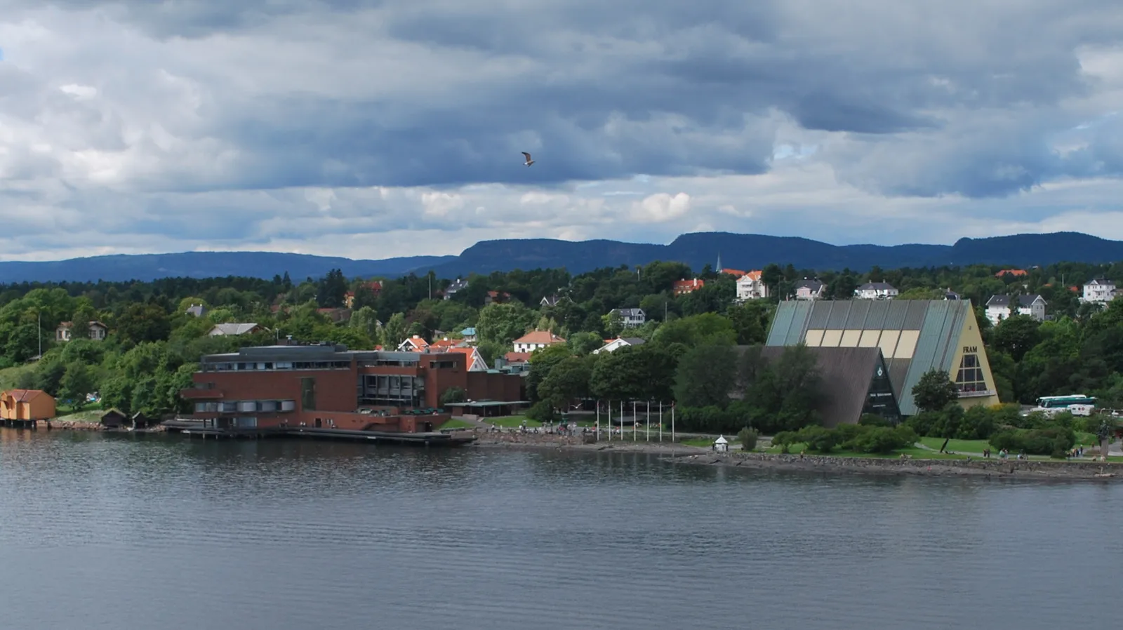 FRAM ja merenkulkumuseo ilmasta