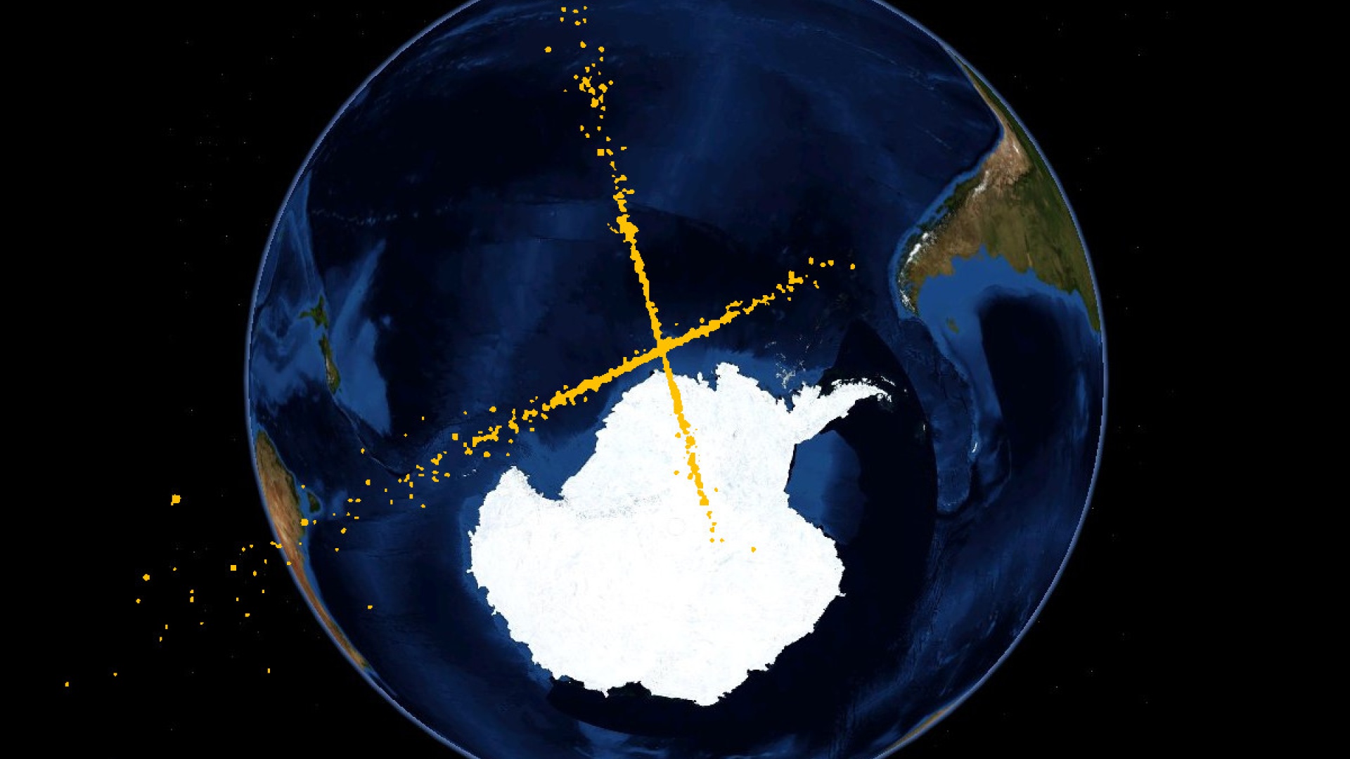 Iridium 33:n ja Kosmos 2251:n törmäys.