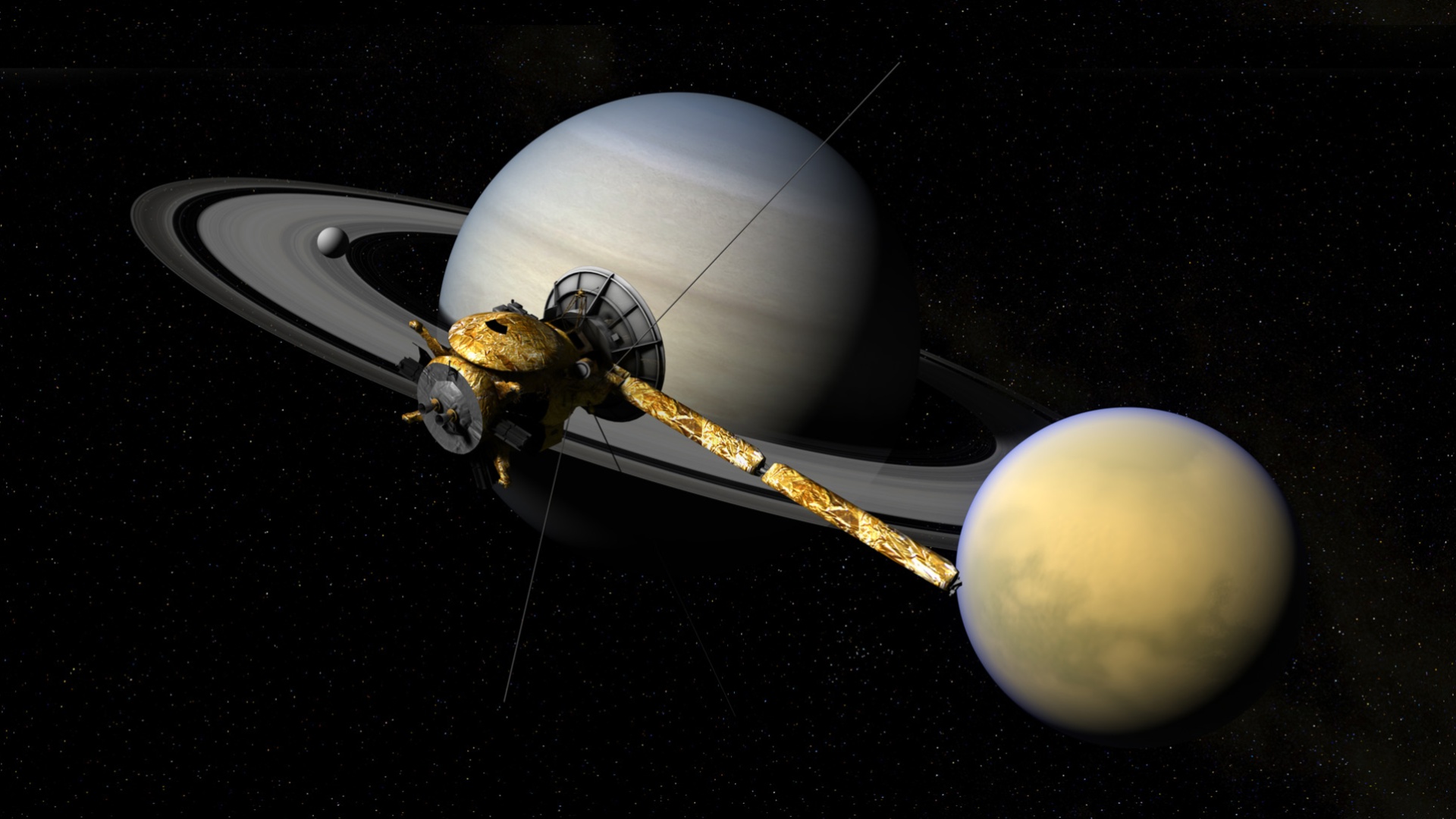 Cassini, Saturnus ja Titan