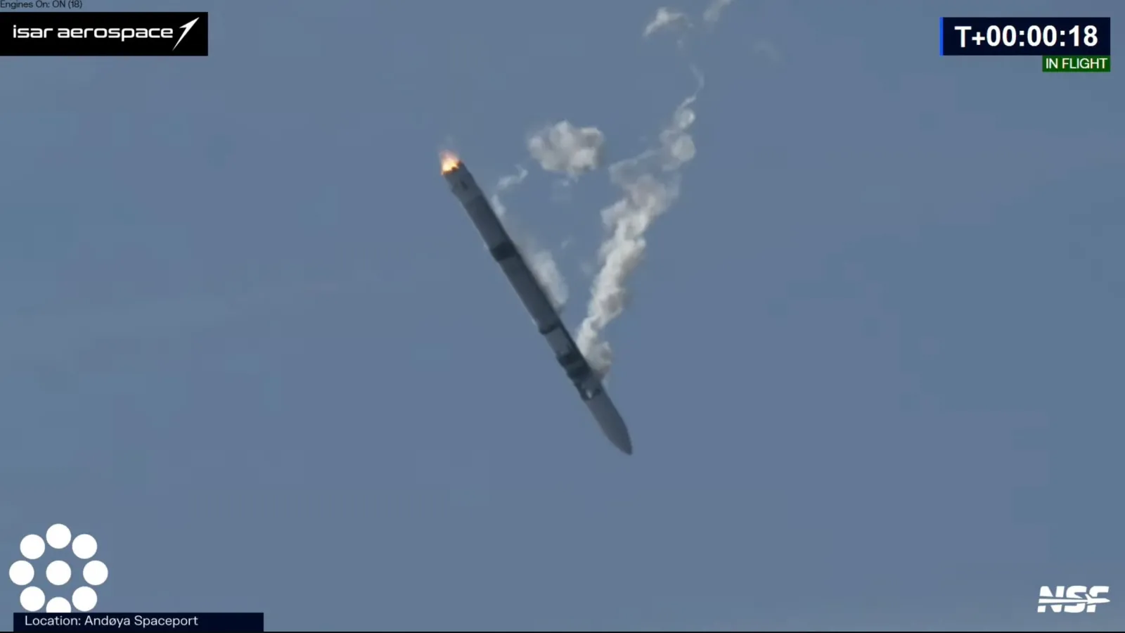 Raketti putoaa