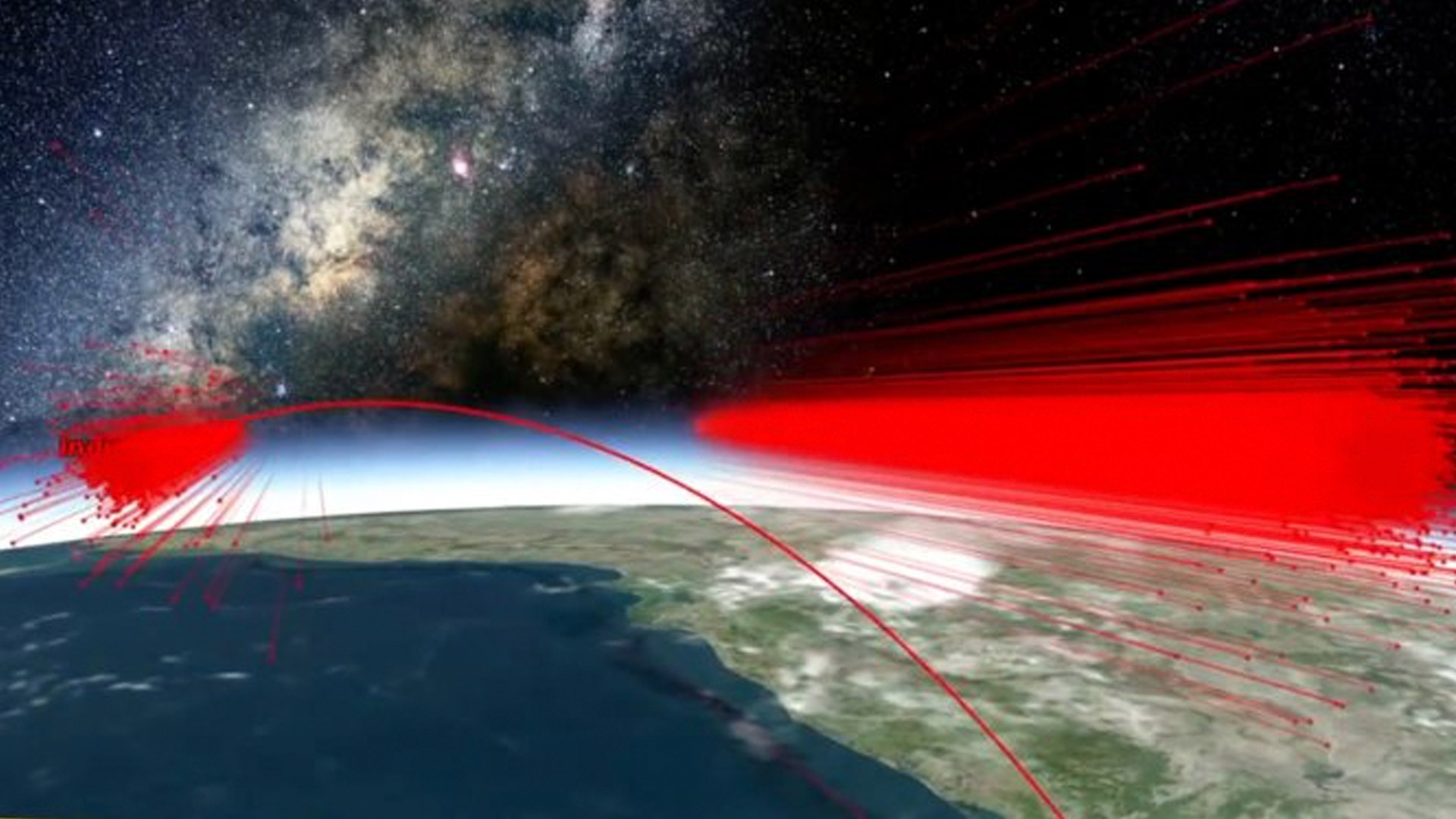 Intian satelliittituhoamisen simulaatio