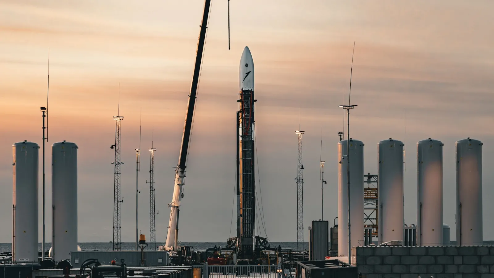 Isar Aerospacen Spectrum-raketti lähtövalmiina