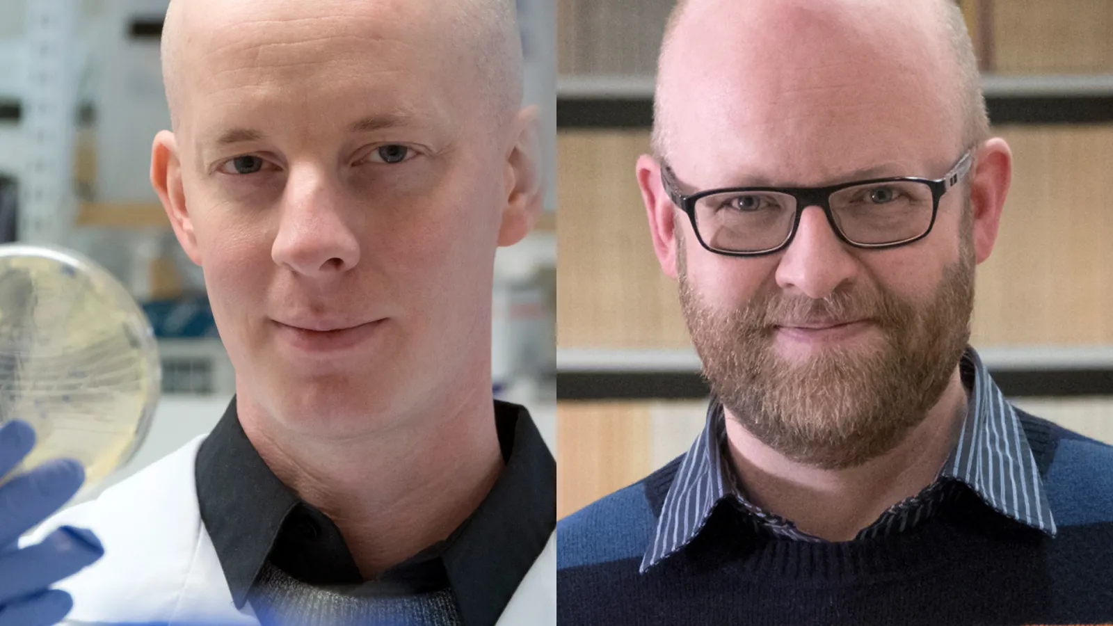 Matti Jalasvuori ja Ville Kivimäki. Kuvat: Suomen Akatemia