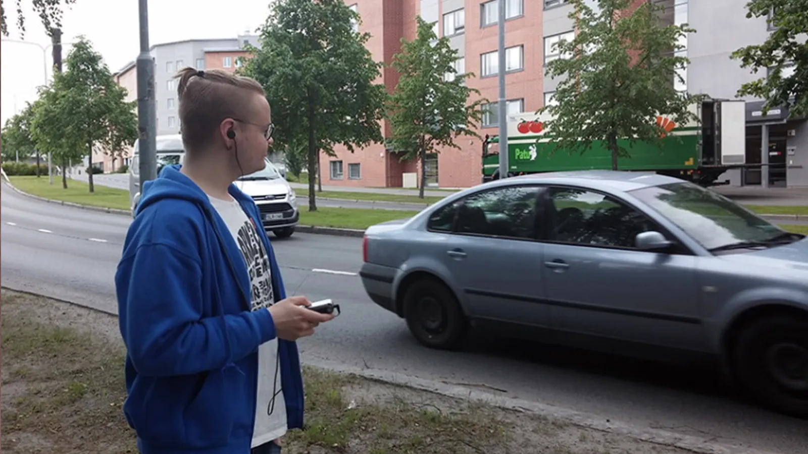 Arkisia ääniä tallentamassa