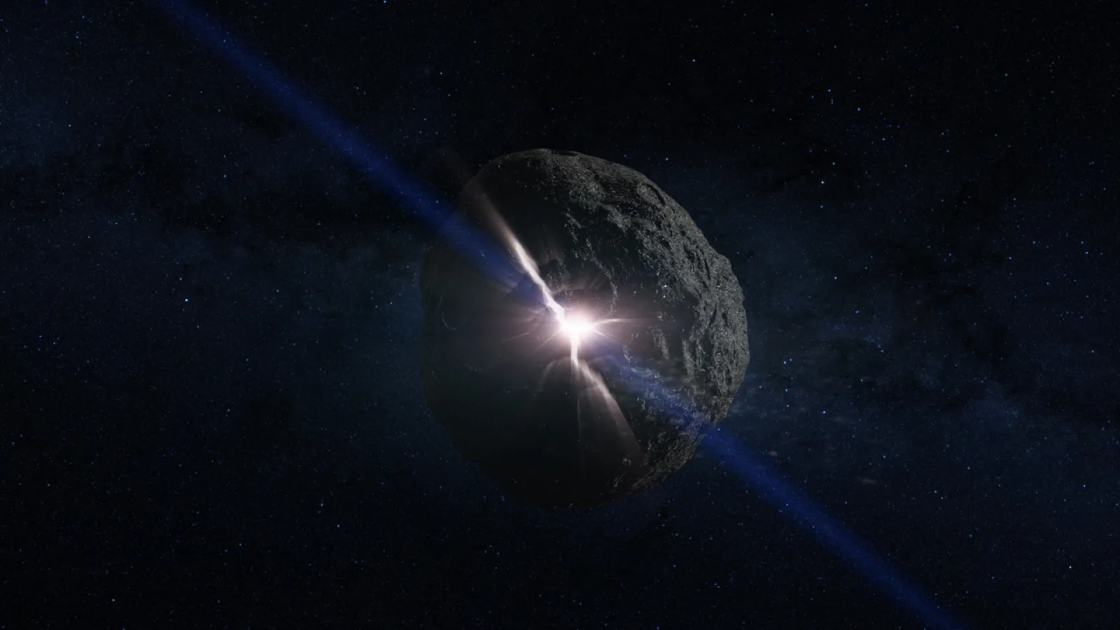 Lennokas kuva Bennun pommittamisesta ydinaseella. Kuva: Nasa