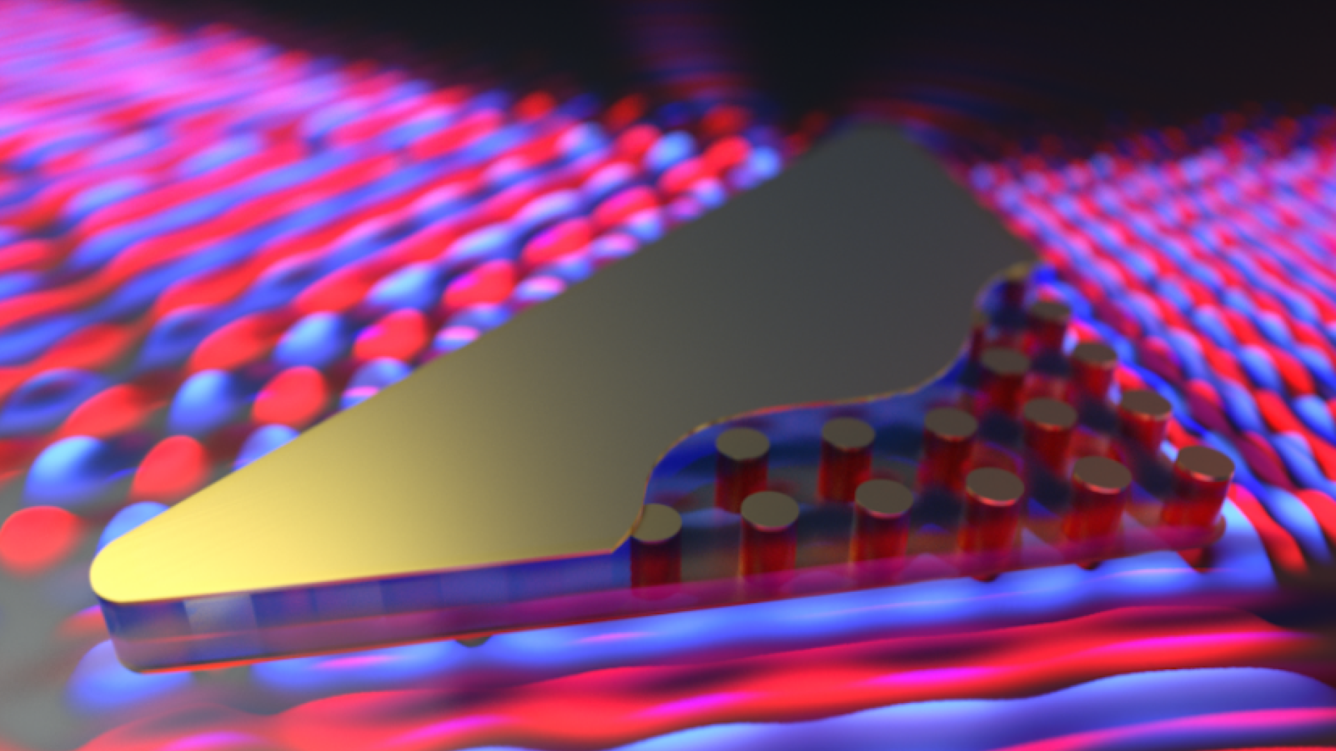 Nollakertoimen metamateriaali