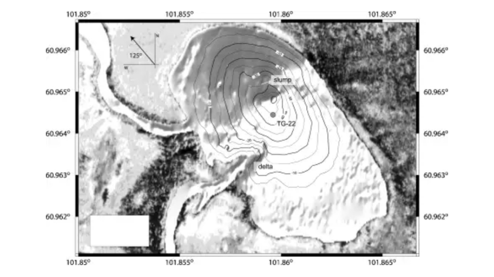 Lake Cheko. Kuva: Gasperini et al., 2007