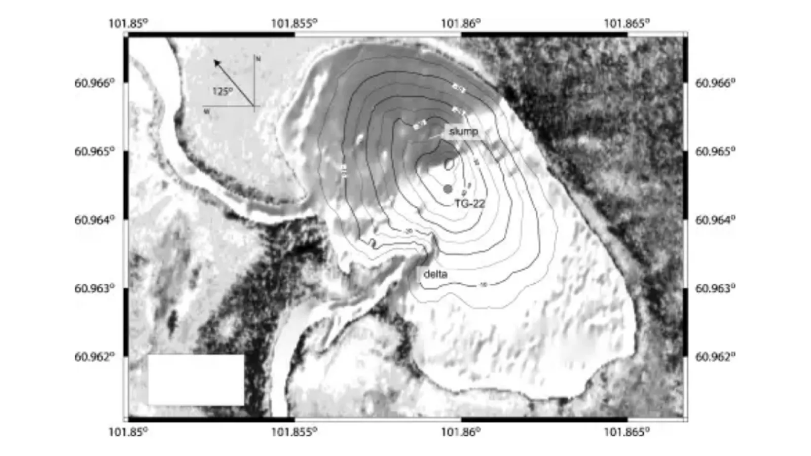 Lake Cheko. Kuva: Gasperini et al., 2007