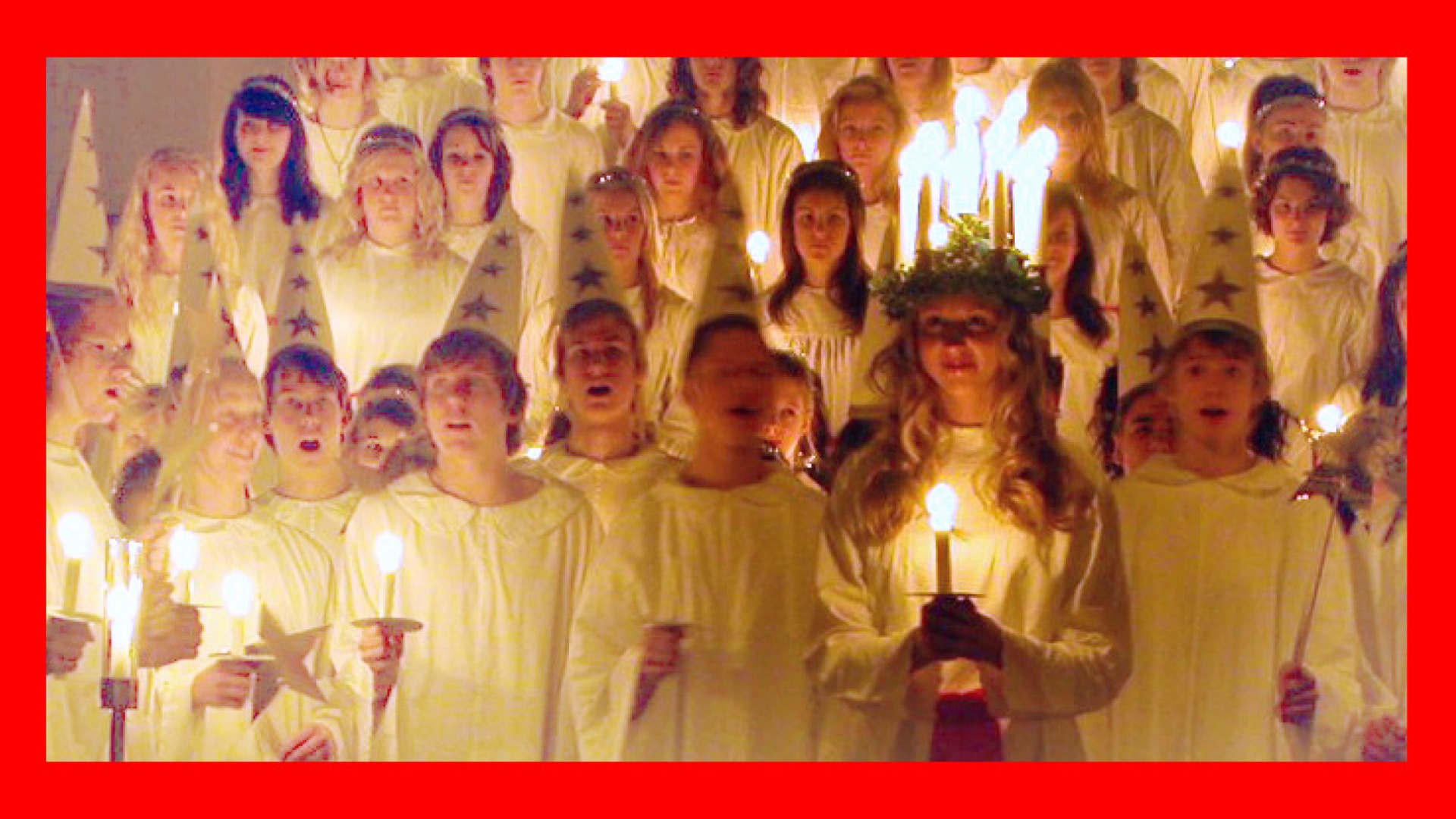 Lucia-juhlaa ruotsalaisessa koulussa. Kuva: Claudia Gründer / Wikipedia