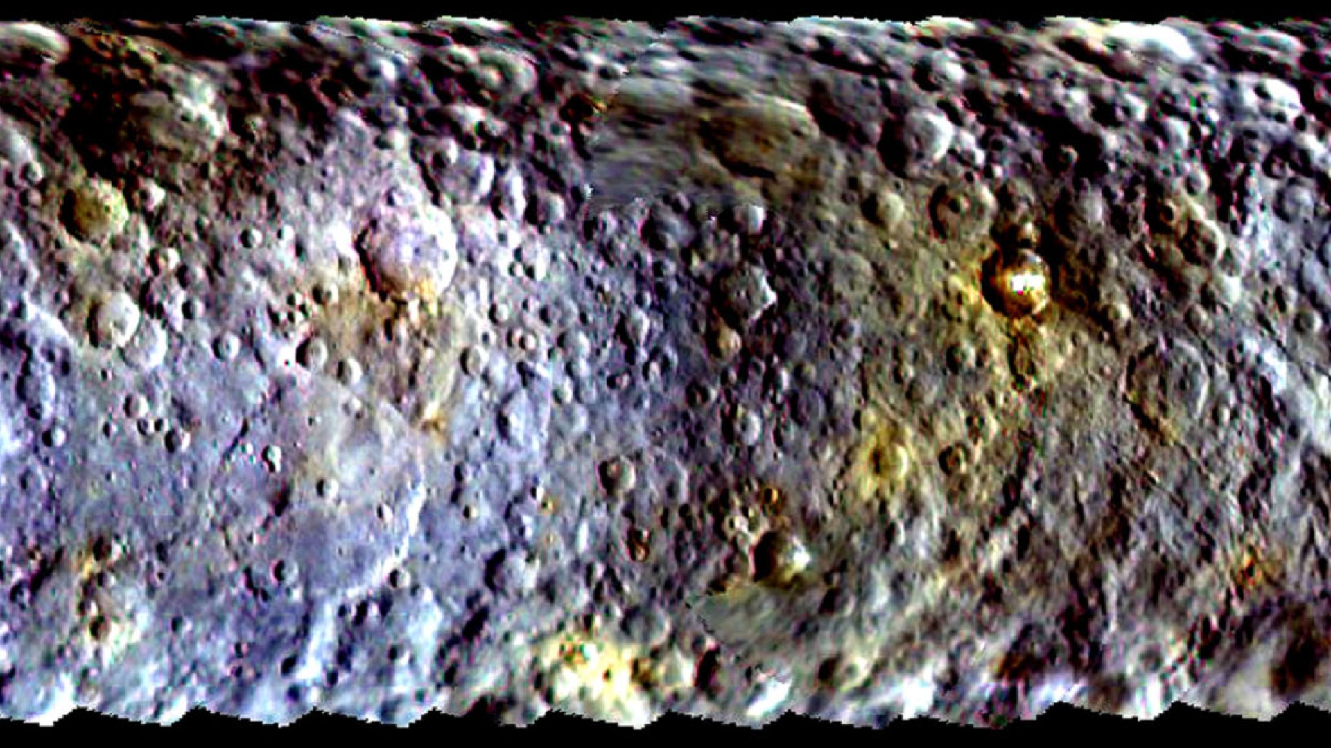 Ceres väärävärikuvana. Kuva: NASA/JPL-Caltech/UCLA/MPS/DLR/IDA