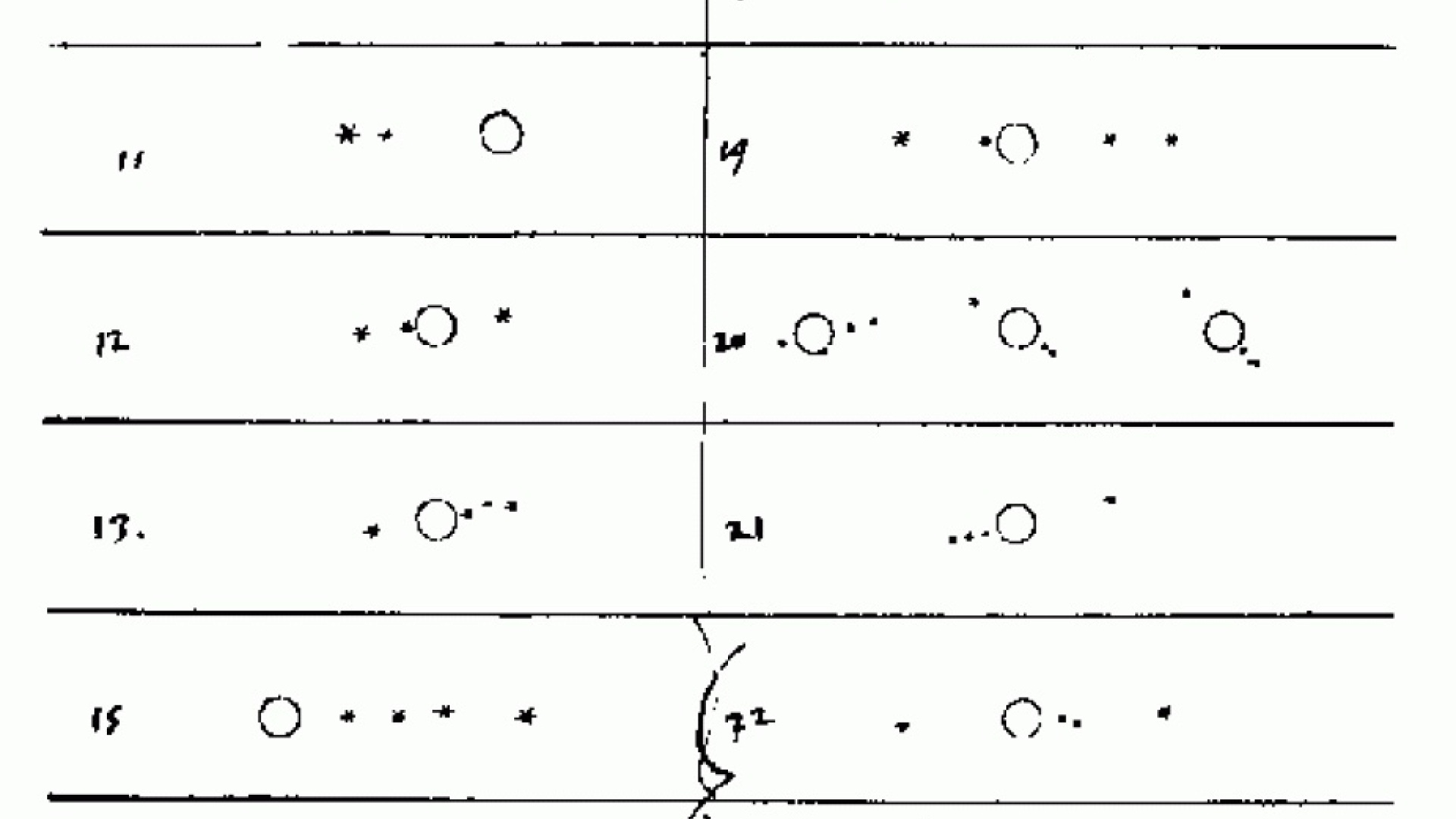 Galilein piirroksia Jupiterin kuista. Kuva: Sidereus Nuncius