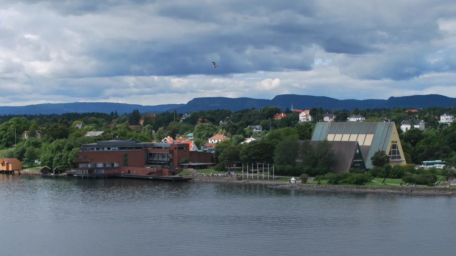 FRAM ja merenkulkumuseo ilmasta