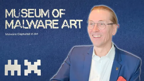 Mikko Hyppönen videon otsikkokuvassa