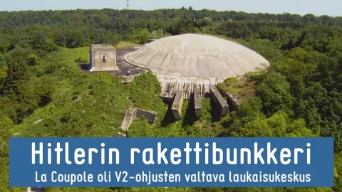 La Coupole -bunkkeri kuvattuna ilmasta