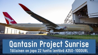 Videon otsikkokuva, missä Airbus A350-1000ULR