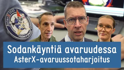 Videon otsikkokuva: Sotaa avaruudessa? AsterX-avaruussotaharjoitus valmistaa sotilaalliseen toimintaan kiertoradalla