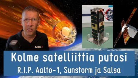 Videon otsikkokuva: Kolme suomalaisittain tärkeää satelliittia on pudonnut viikon kuluessa – miksi?