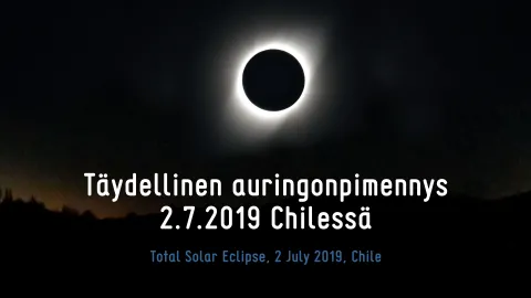 Täydellinen auringonpimennys 2019