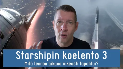 Videon otsikkokuva (Starship vasemmalla, kokonainen raketti oikealla)