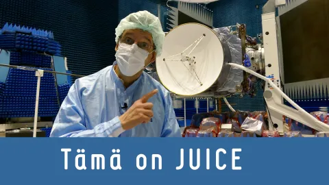 Jari Mäkinen puhdastilassa Juicen kanssa
