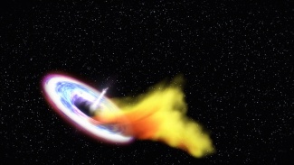 Supermassiivinen musta aukko nielaisee tähden