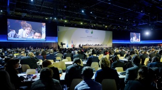 COP21:n iso kokoussali