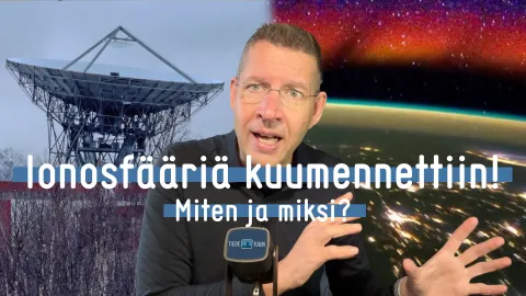 Ionosfääriä kuumennettiin -videon otsikkokuva