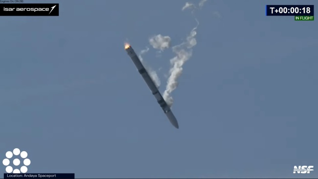 Raketti putoaa