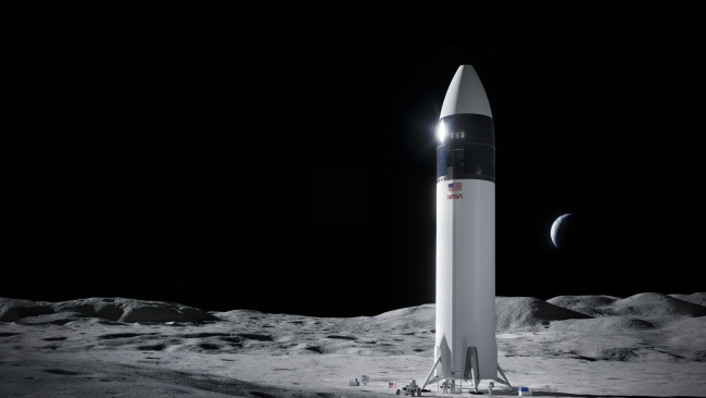 Visualisointi Starshipin kuuversiosta
